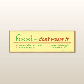 Food - Don't Waste It Print | 20x60 in Homewares from Oriana B www.orianab.com