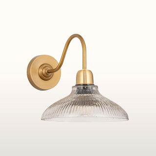 Glass & Brass Wall Light in Lighting from Oriana B www.orianab.com