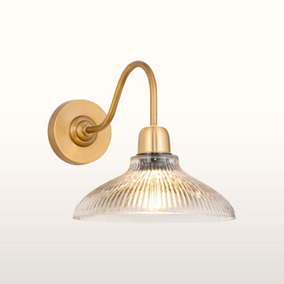 Glass & Brass Wall Light in Lighting from Oriana B www.orianab.com