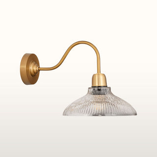 Glass & Brass Wall Light in Lighting from Oriana B www.orianab.com