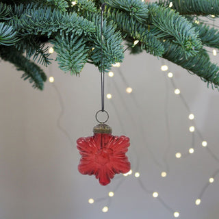 Glass Heart & Star Christmas Decorations | Set of 4 in Christmas from Oriana B www.orianab.com