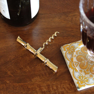 Gold Bamboo Corkscrew in Homewares from Oriana B www.orianab.com