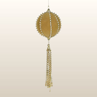 Gold Diamante Tassel Bauble in Christmas from Oriana B www.orianab.com