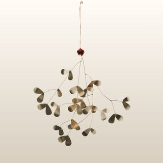 Gold Metal Mistletoe in Christmas from Oriana B www.orianab.com