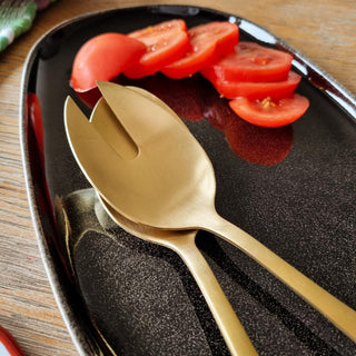 Gold Salad Servers | Set of 2 in Archived from Oriana B www.orianab.com