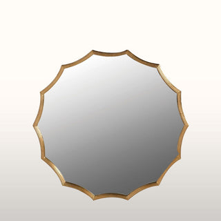 Gold Scalloped Edge Wall Mirror in Archived from Oriana B www.orianab.com