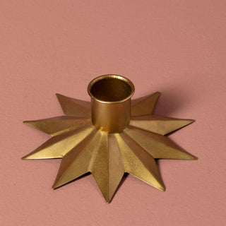 Gold Star Candle Holder in Homewares from Oriana B www.orianab.com