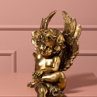 Golden Seated Cherub in Christmas from Oriana B www.orianab.com