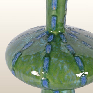 Green Dotted Lines Vase in Homewares from Oriana B www.orianab.com