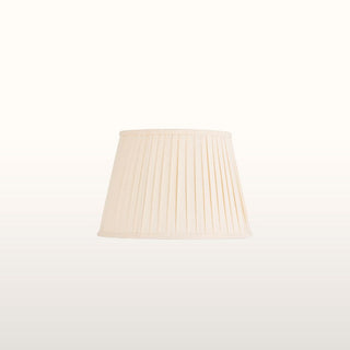 Green Enamel Table Lamp | Neutral Pleated Lampshade in Lighting from Oriana B www.orianab.com
