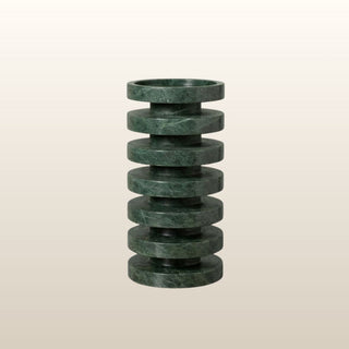 Green Marble Pillar Candleholder | Large in Homewares from Oriana B www.orianab.com