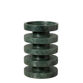 Green Marble Pillar Candleholder | Medium in Homewares from Oriana B www.orianab.com
