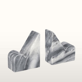 Grey Marble Bookends in Homewares from Oriana B www.orianab.com