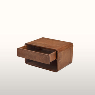 Hanging Bedside Table | Medium Tone Wood in Furniture from Oriana B www.orianab.com