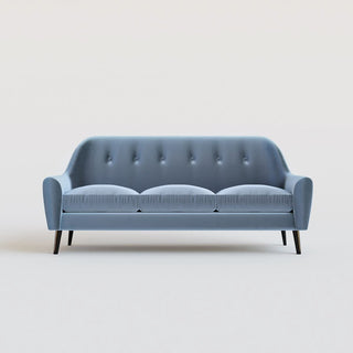 Hepburn | Velvet | Baby Blue in Bespoke from Oriana B www.orianab.com