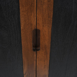 Inlay 2 Door Cabinet | Black & Wood in Furniture from Oriana B www.orianab.com