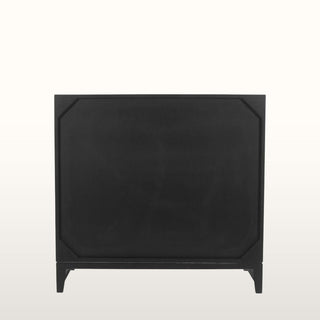 Inlay 2 Door Cabinet | Black & Wood in Furniture from Oriana B www.orianab.com