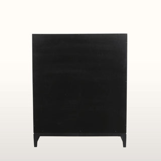 Inlay Bar Cabinet | Black & Wood in Furniture from Oriana B www.orianab.com