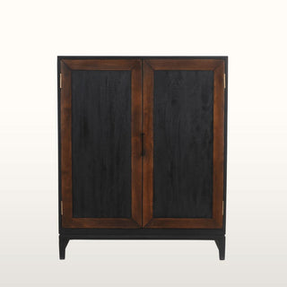 Inlay Bar Cabinet | Black & Wood in Furniture from Oriana B www.orianab.com