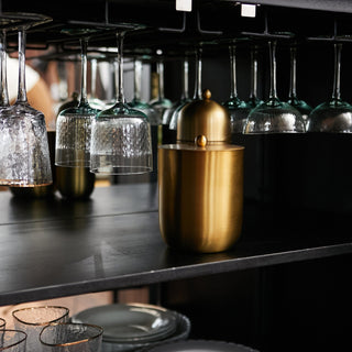 Inlay Bar Cabinet | Black & Wood in Furniture from Oriana B www.orianab.com