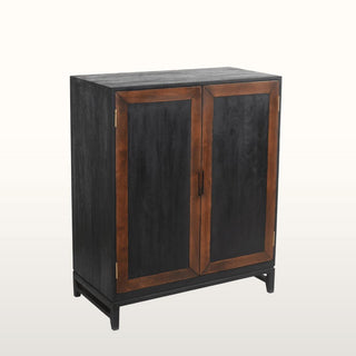 Inlay Bar Cabinet | Black & Wood in Furniture from Oriana B www.orianab.com
