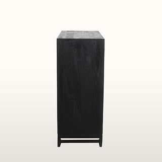 Inlay Bar Cabinet | Black & Wood in Furniture from Oriana B www.orianab.com
