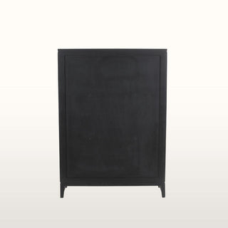 Inlay Mid Height Bookcase | Black in Furniture from Oriana B www.orianab.com