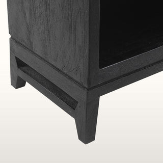Inlay Mid Height Bookcase | Black in Furniture from Oriana B www.orianab.com