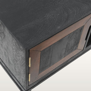Inlay TV Cabinet | Black & Wood in Furniture from Oriana B www.orianab.com
