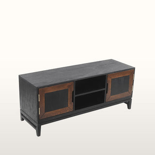 Inlay TV Cabinet | Black & Wood in Furniture from Oriana B www.orianab.com