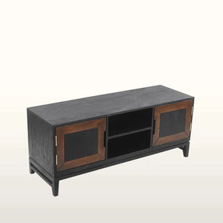 Inlay TV Cabinet | Black & Wood in Furniture from Oriana B www.orianab.com