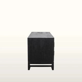 Inlay TV Cabinet | Black & Wood in Furniture from Oriana B www.orianab.com