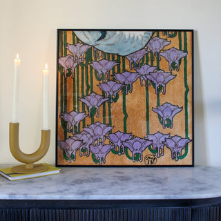 Japanese Heron I Print | 61x61 in Homewares from Oriana B www.orianab.com