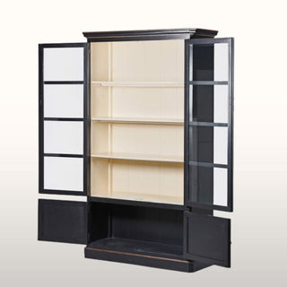Large Black Glazed 4 Door Display Cabinet in Furniture from Oriana B www.orianab.com