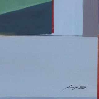 Large Blue Geometric Canvas | 140cm X 140cm in Homewares from Oriana B www.orianab.com