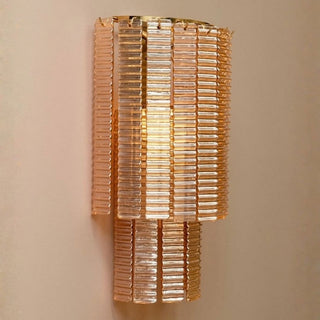 Large Cascading Glass Art Deco Wall Light in Lighting from Oriana B www.orianab.com