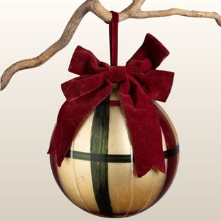 Large Christmas Bauble with Red Velvet Bow in Christmas from Oriana B www.orianab.com