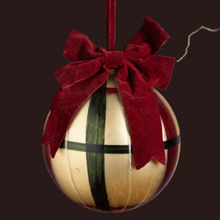 Large Christmas Bauble with Red Velvet Bow in Christmas from Oriana B www.orianab.com