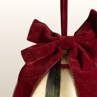 Large Christmas Bauble with Red Velvet Bow in Christmas from Oriana B www.orianab.com