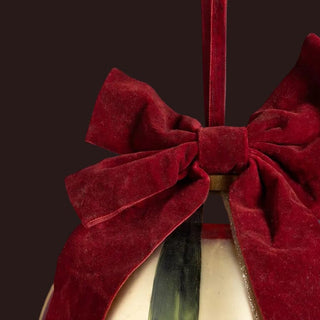 Large Christmas Bauble with Red Velvet Bow in Christmas from Oriana B www.orianab.com