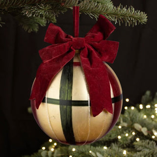 Large Christmas Bauble with Red Velvet Bow in Christmas from Oriana B www.orianab.com