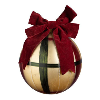 Large Christmas Bauble with Red Velvet Bow in Christmas from Oriana B www.orianab.com