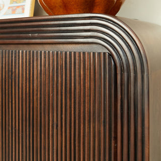Large Curved Dark Wood Sideboard in Furniture from Oriana B www.orianab.com