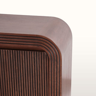 Large Curved Dark Wood Sideboard in Furniture from Oriana B www.orianab.com