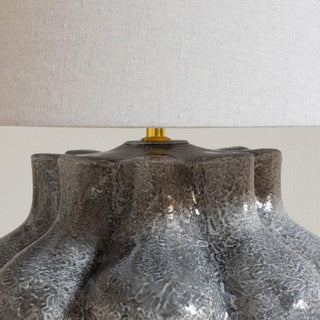 Large Grey Ceramic Table Lamp in Lighting from Oriana B www.orianab.com