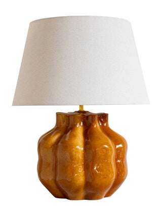 Large Orange Ceramic Table Lamp in Lighting from Oriana B www.orianab.com
