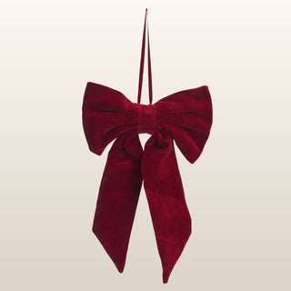 Large Red Velvet Bow in Christmas from Oriana B www.orianab.com