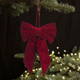 Large Red Velvet Bow in Christmas from Oriana B www.orianab.com