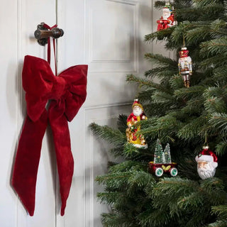 Large Red Velvet Bow in Christmas from Oriana B www.orianab.com