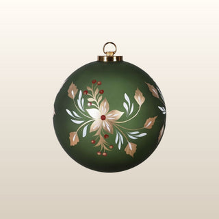 Large Sage Hand Painted Bauble in Christmas from Oriana B www.orianab.com